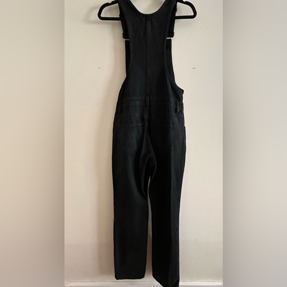 Madewell Overalls in Lunar Wash Skinny Black Denim Sz Small Good Used Condition - Picture 4 of 12